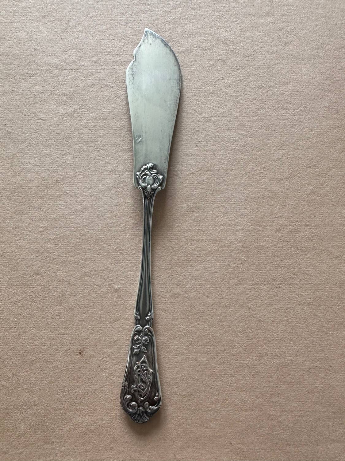 Pie Server - Filled Silver Handle - Late 19th century.