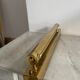 Vintage adjustable matt golden brass wall lamp, CVL, France 1980