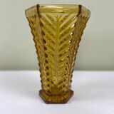 Vase art déco ambré