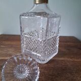 Carafe en cristal et laiton doré