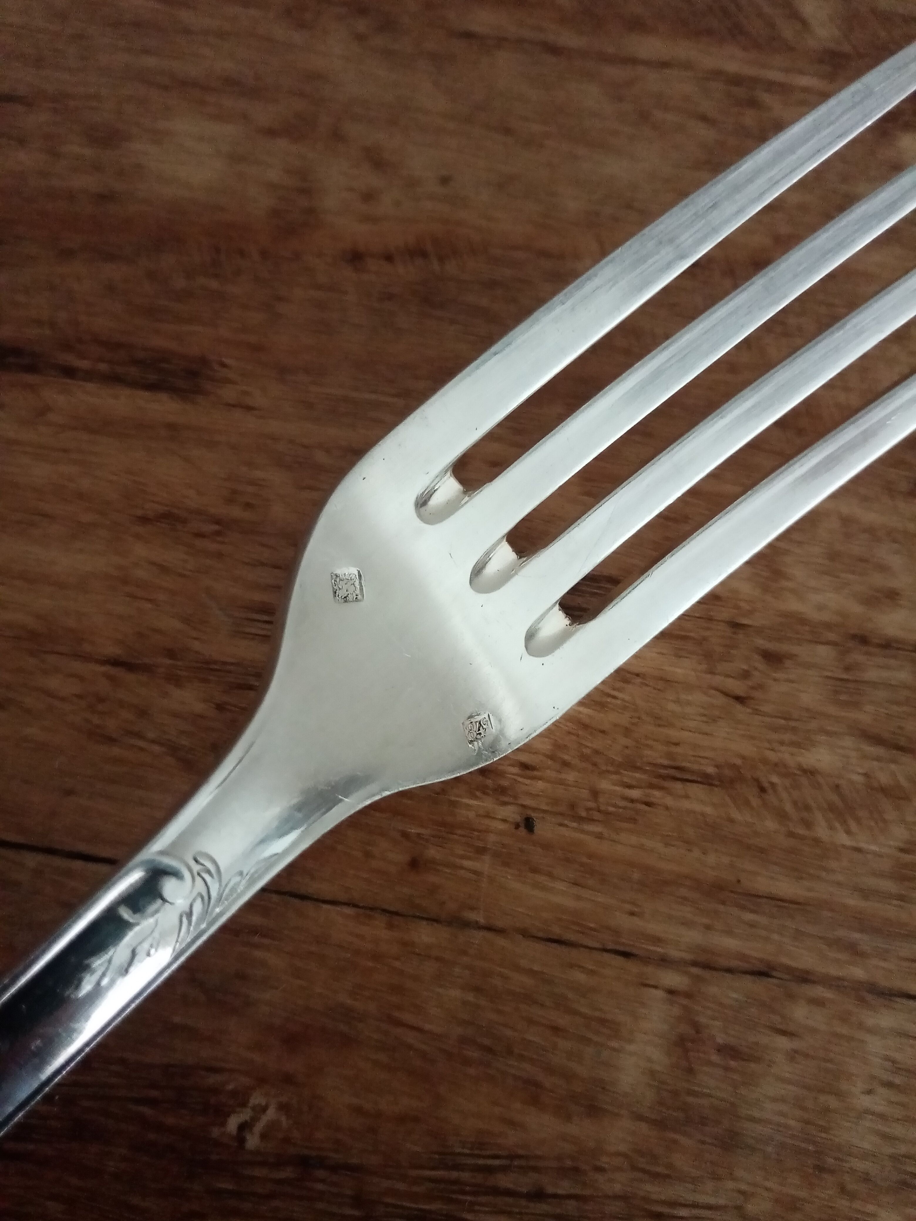 Housewife 61 pieces in silver metal decors rocaille hallmark 84 gr