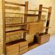 1960s Teak Composable Wall Shelf Library