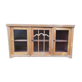 Pine display cabinet