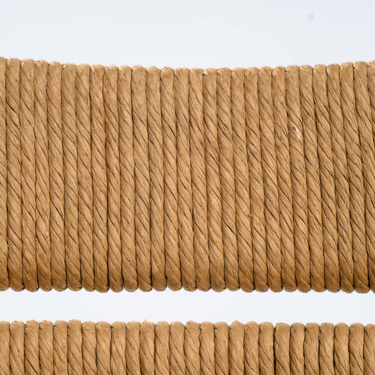 Odessa dining chairs set of 6, stained birchwood, Danish cord, 1970s