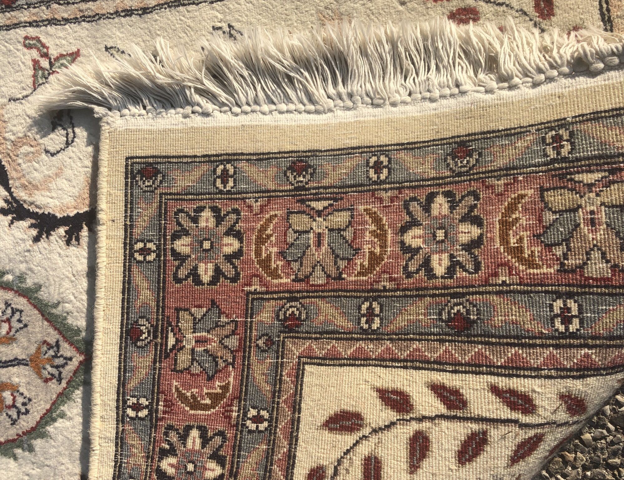 Tapis d'orient penjab-inde. fait main 0.78 x 1.40 cm