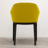VITRA Softshell armchair in Yellow fabric