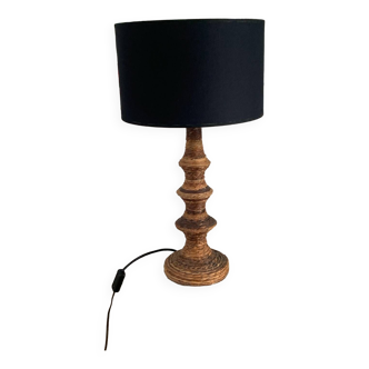 Vintage lamp in abaca weave