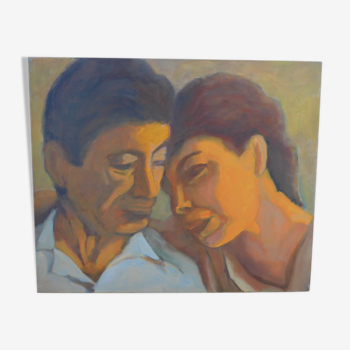 Canvas couple portrait