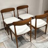 4 vintage Scandinavian teak chairs by Johannes Andersen 1960