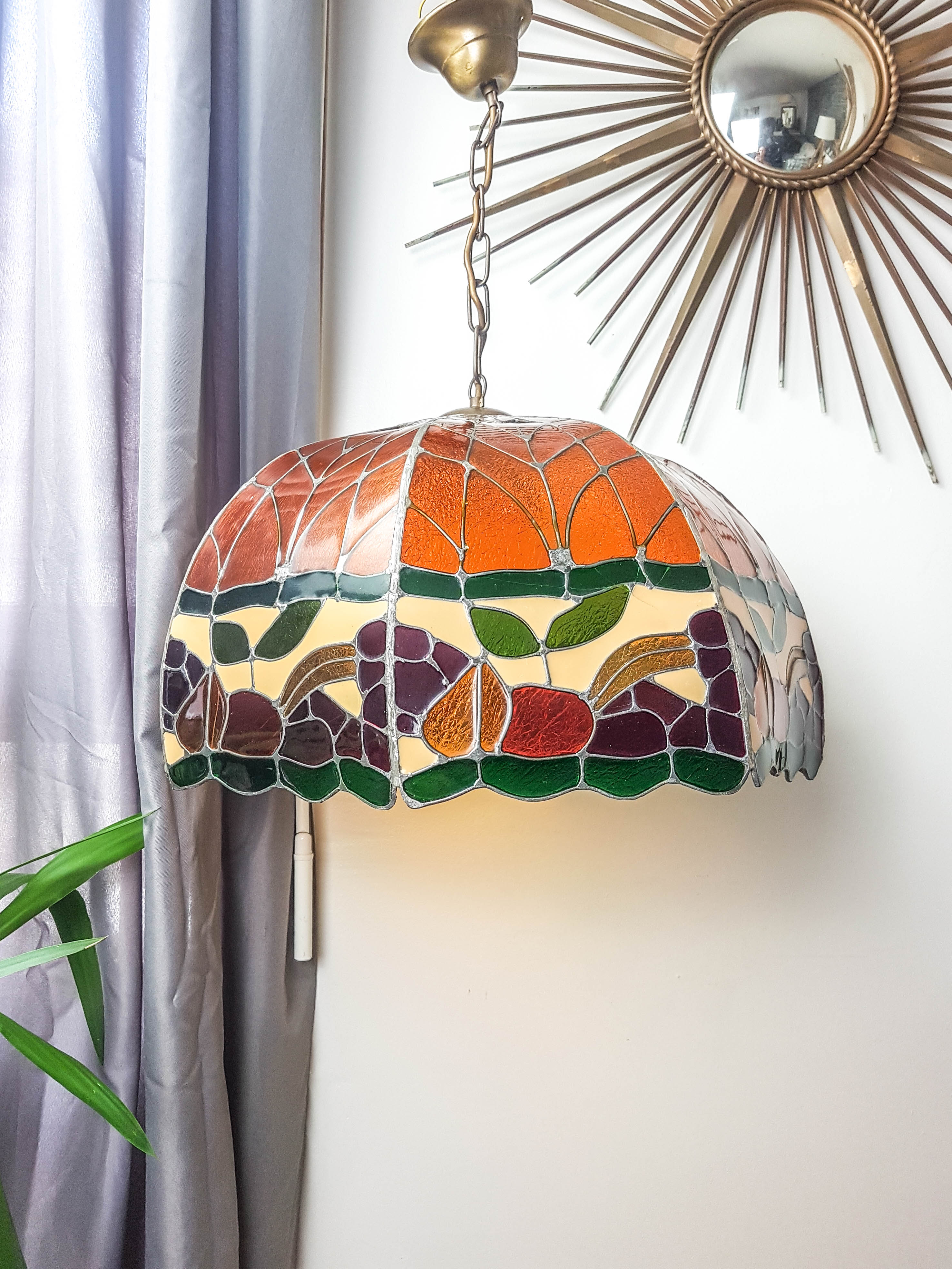 Suspension lamp style "Tiffany" vintage Art Deco