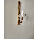 Wall lamp in gilded bronze and crystal louis XVI style