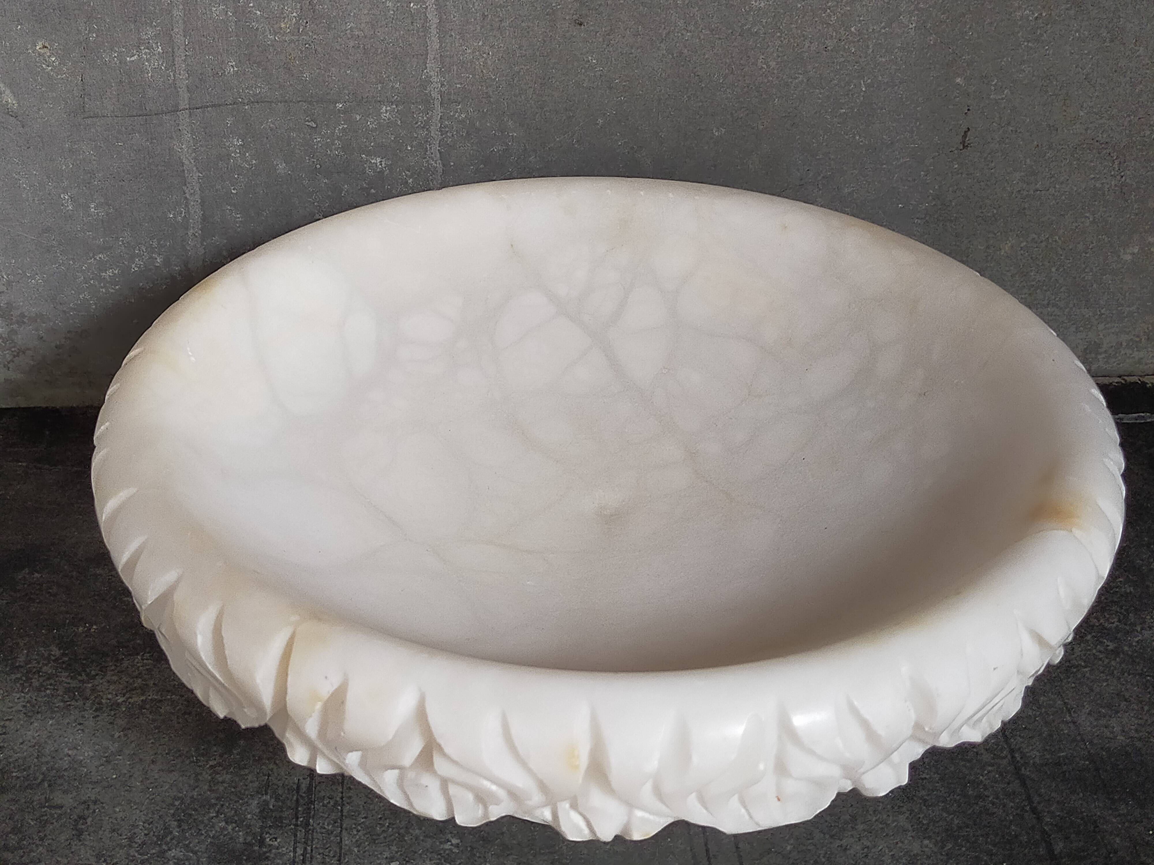 Alabaster fruit bowl from the 70s