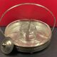 Hors d'oeuvre server, sweets, aperitif in Art Deco silver metal