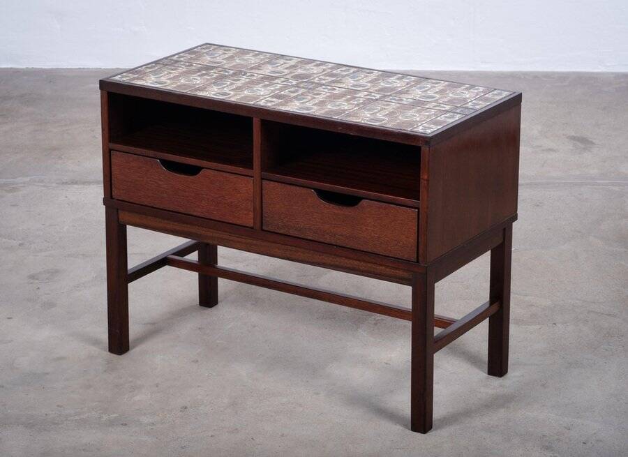 Mahogany Hall Table by Severin Hansen, Denmark, 1950s