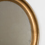 French 19th C Oval Mirror