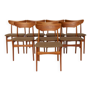Ensemble de 8 chaises - danois