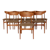 Set of 8 Schiønning & Elgaard Chairs – 1960s Danish Design for HS Møbler