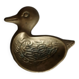 Vintage brass duck emptier