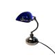Banker's lamp - Tiffany style - metal - opaline - 1990s