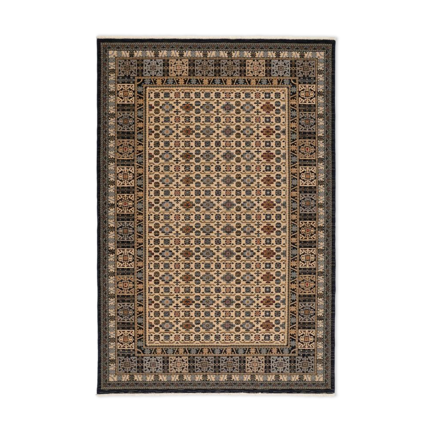 Tapis persan noir mina 200x300 cm