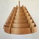 Rare Midcentury Large Wooden Pendant, Hans-Agne Jakobsson, Sweden, 1960s