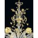 Huge Luxury Italian Chandelier With Flowers and Leaves Murano Glass