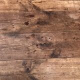 Antique cherry farmhouse table with 2 drawers and 1 pull-out