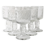 Set of 6 Ravenhead Siesta Bark Shot Glasses 6 cl / United Kingdom / 1970s