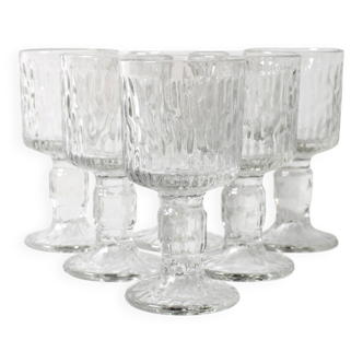 Set of 6 Ravenhead Siesta Bark Shot Glasses 6 cl / United Kingdom / 1970s