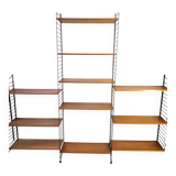 Large Modular String Shelf Scandinavian 1970s