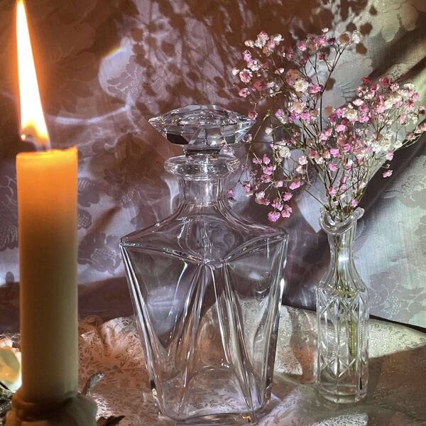 Carafe en Cristal Baccarat   Modèle Cognac Martell Cordon Bleu   Fin du XXe