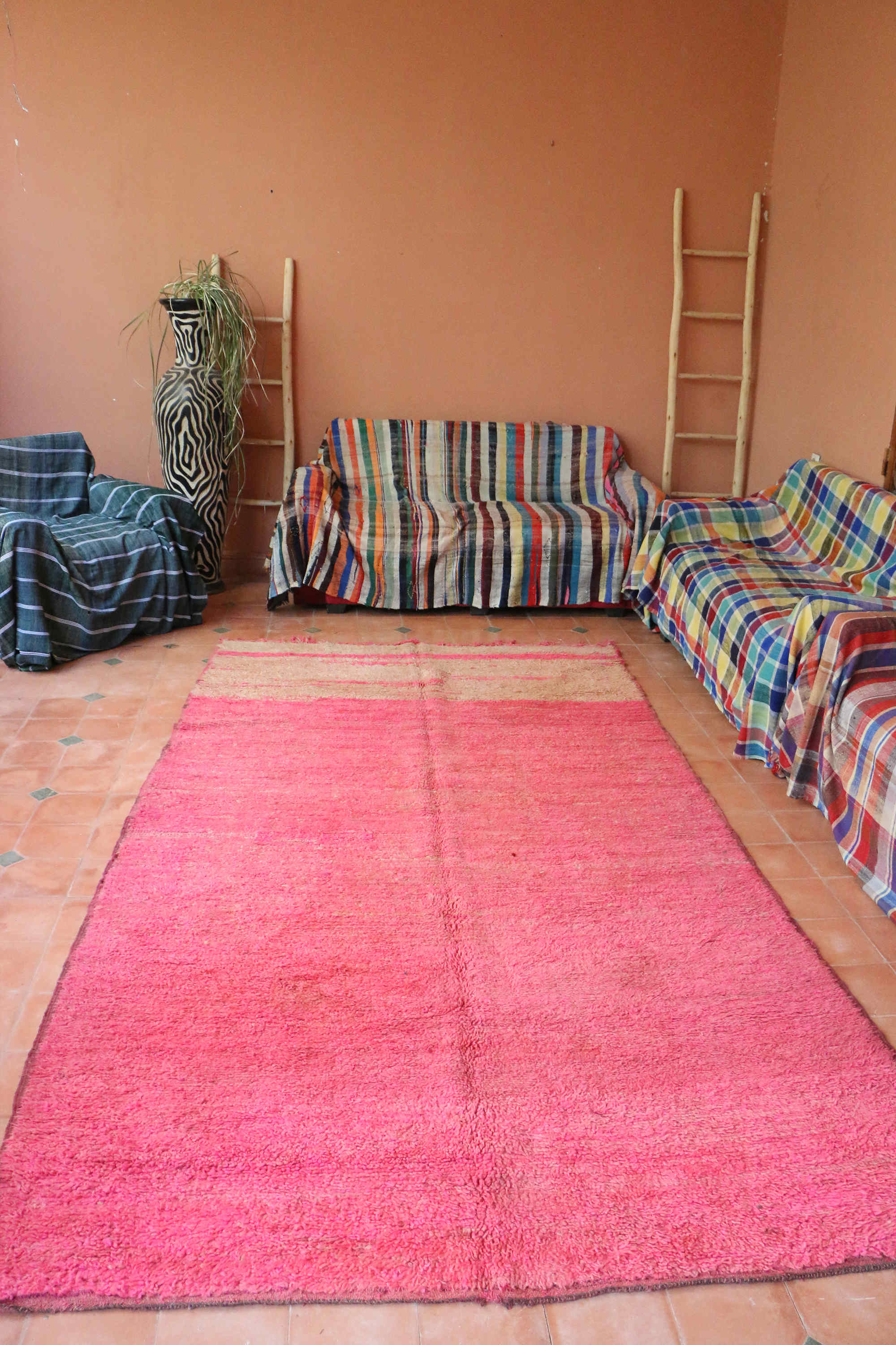 Moroccan Pink Carpet 179 x 326 cm