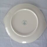 Round ceramic faience dish villeroy boch burgerland blue