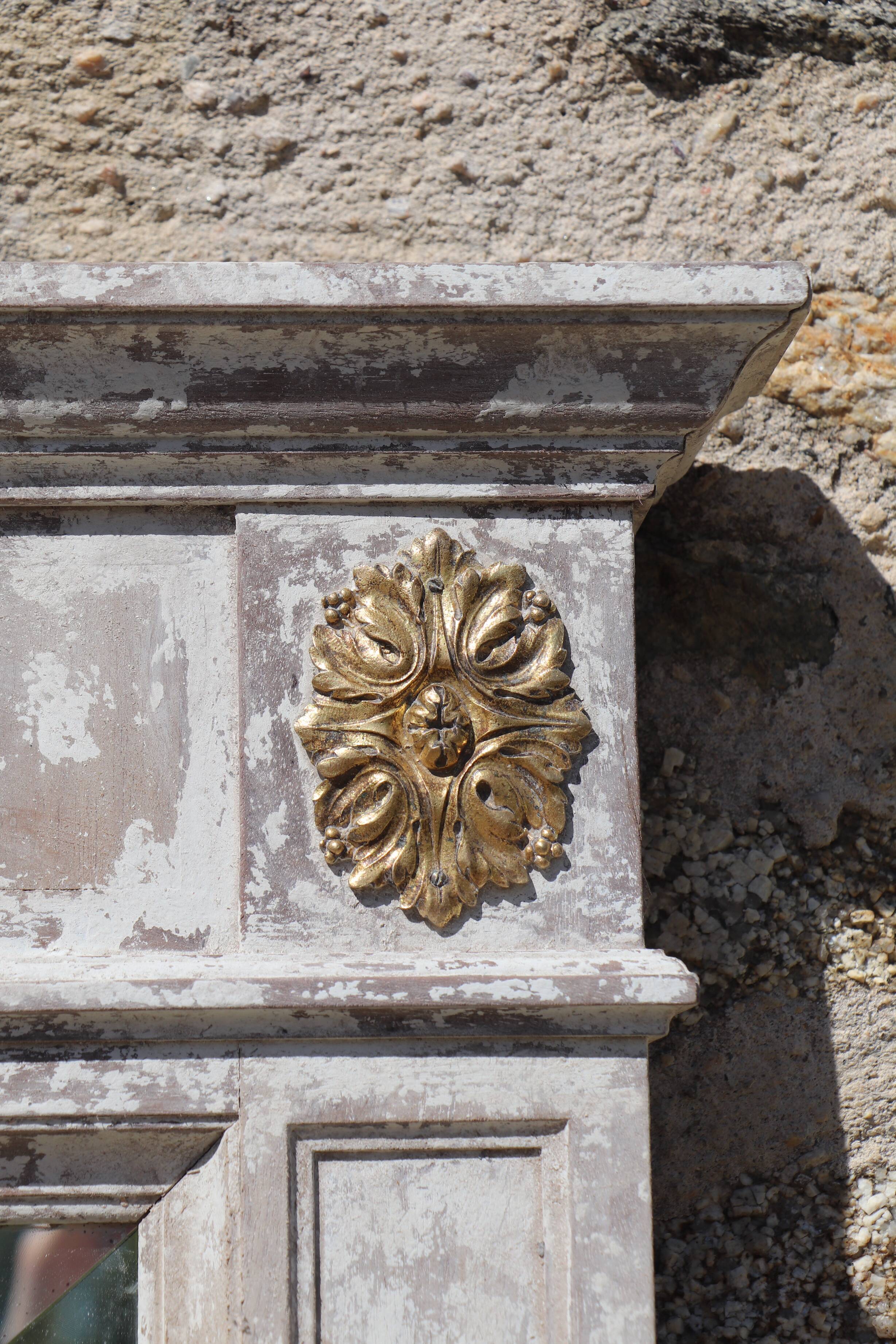 Louis XVI-style trumeau mirror  - 168x106cm