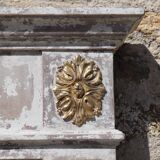 Louis XVI-style trumeau mirror  - 168x106cm