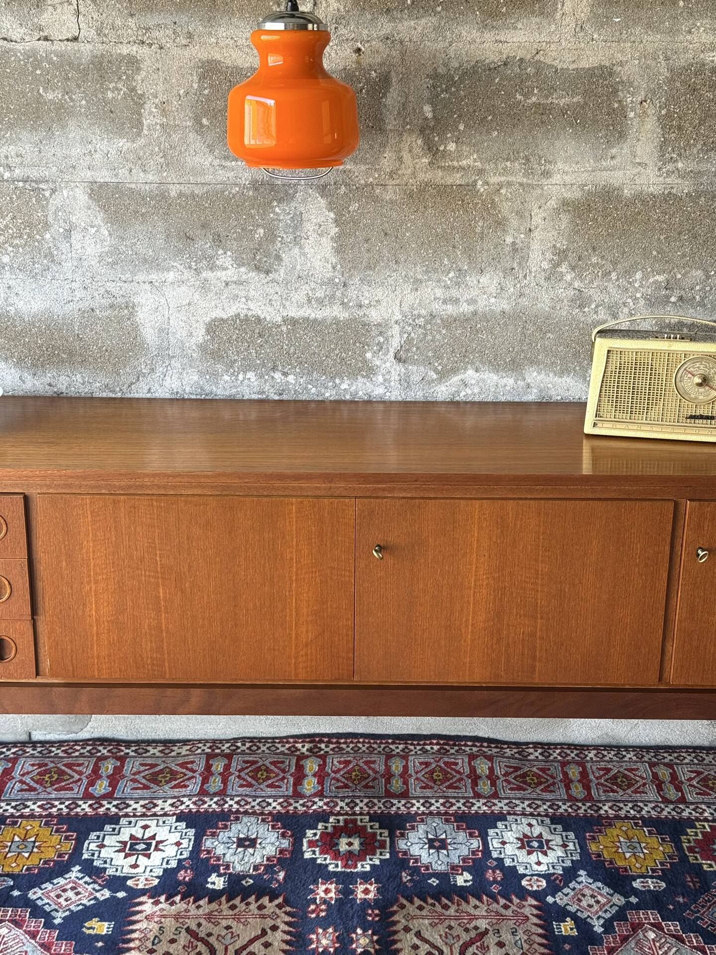 Vintage Scandinavian teak sideboard, 1960.