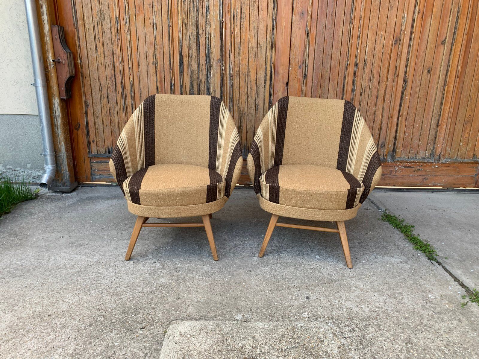 Mid-Century Lounge Chairs, 1950s Set of 2