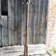 Old wooden parrot coat rack