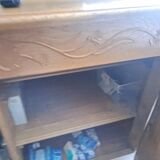Solid wood TV stand