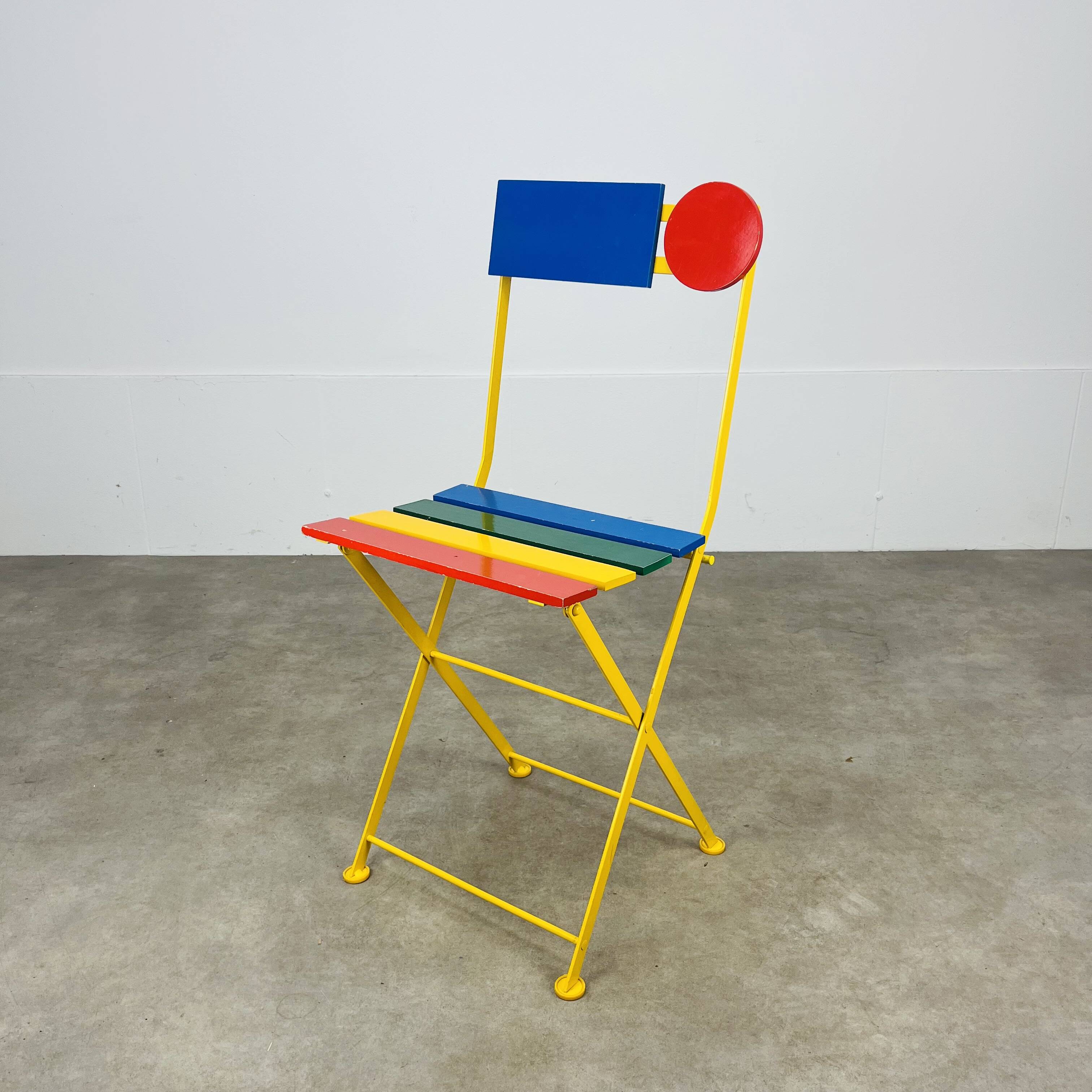 Fermob postmodern folding chair by Denis Balland