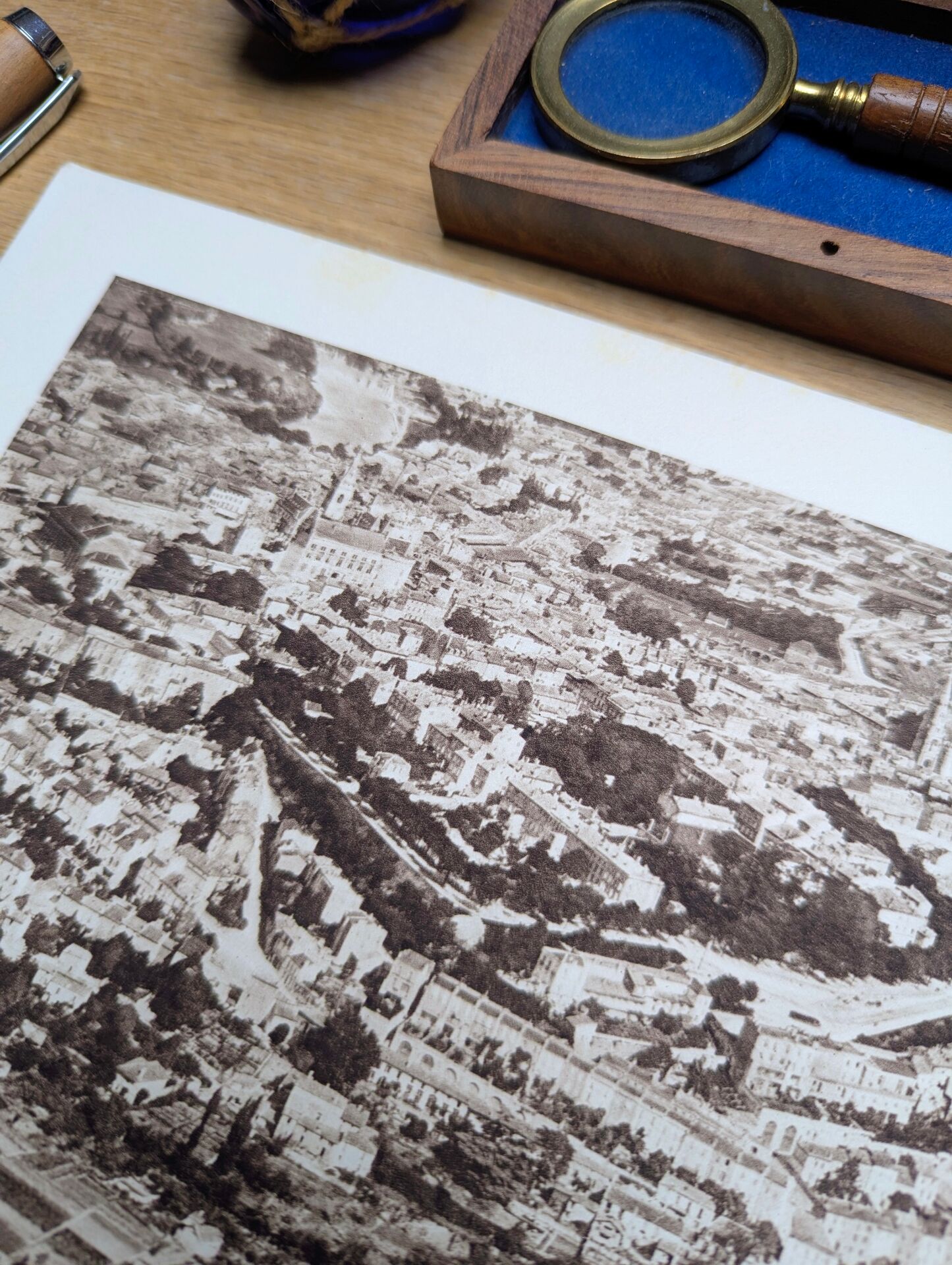 Angoulême, Charente, photo print from 1942.