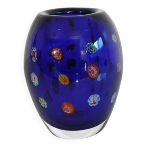 vase vintage de murano - millefiori