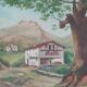 oil on canvas Basque landscape signed Yves Babonnaud 20th century