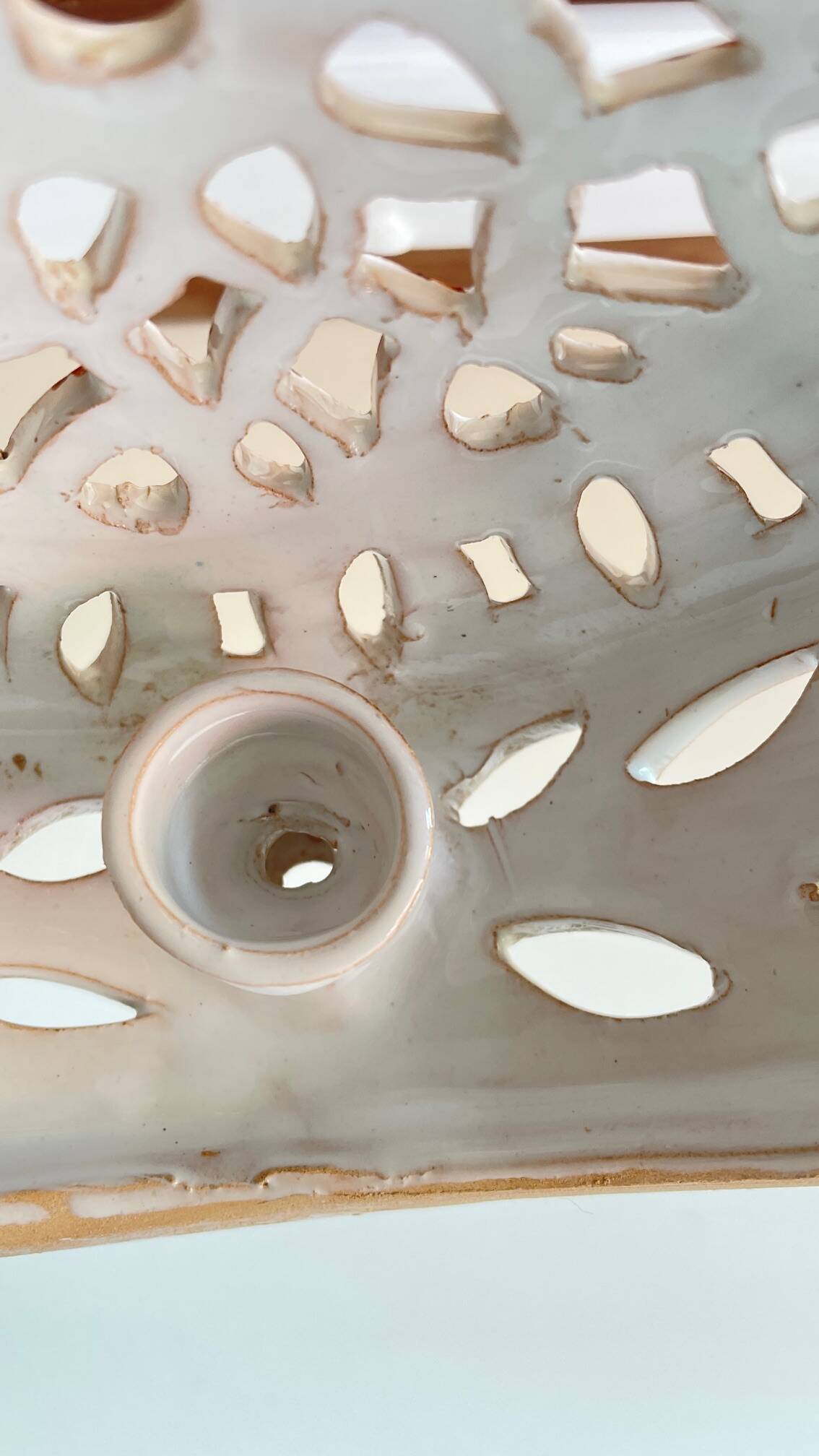 Handcrafted ceramic wall light