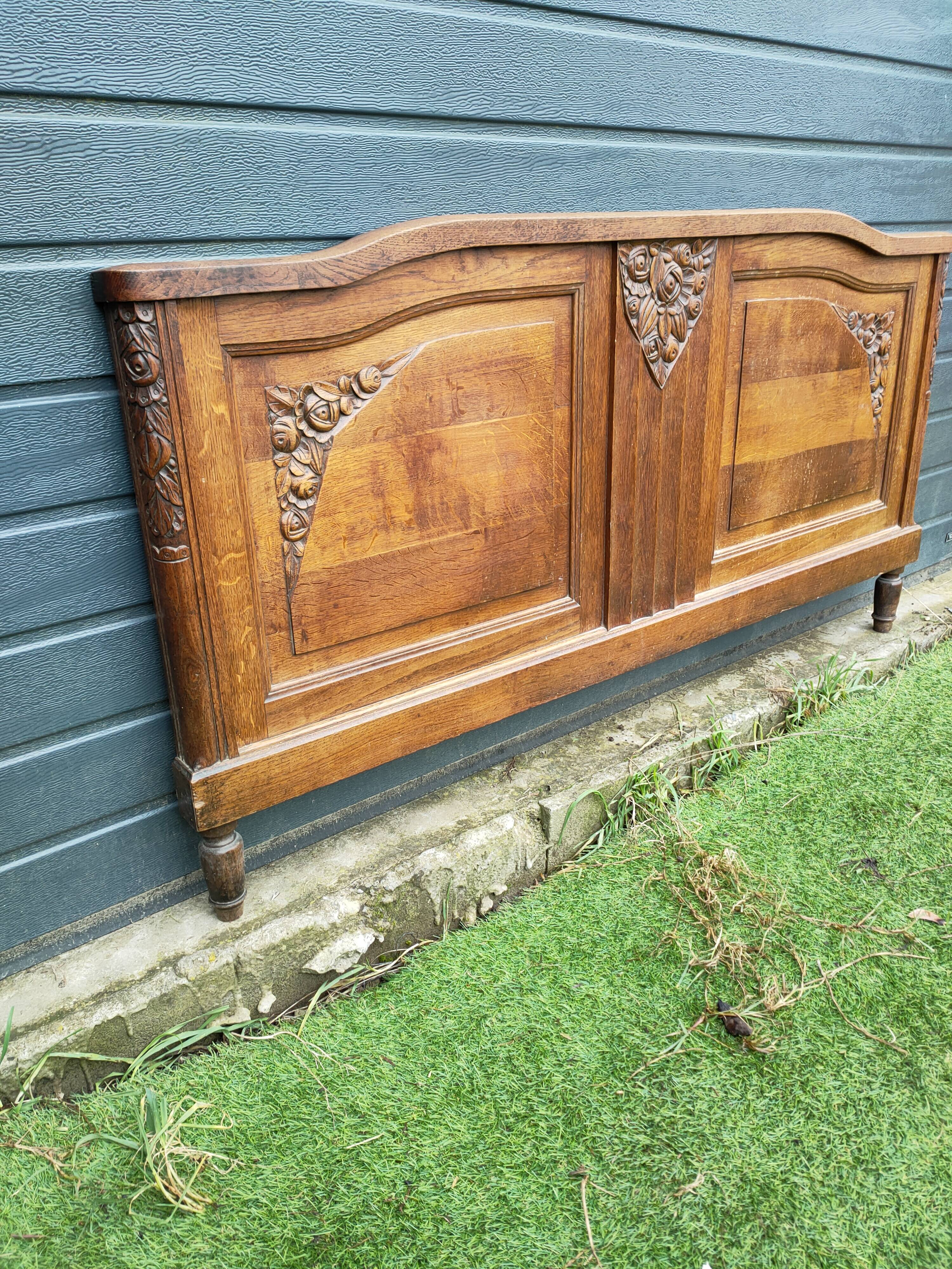 antique headboard from the 1930s