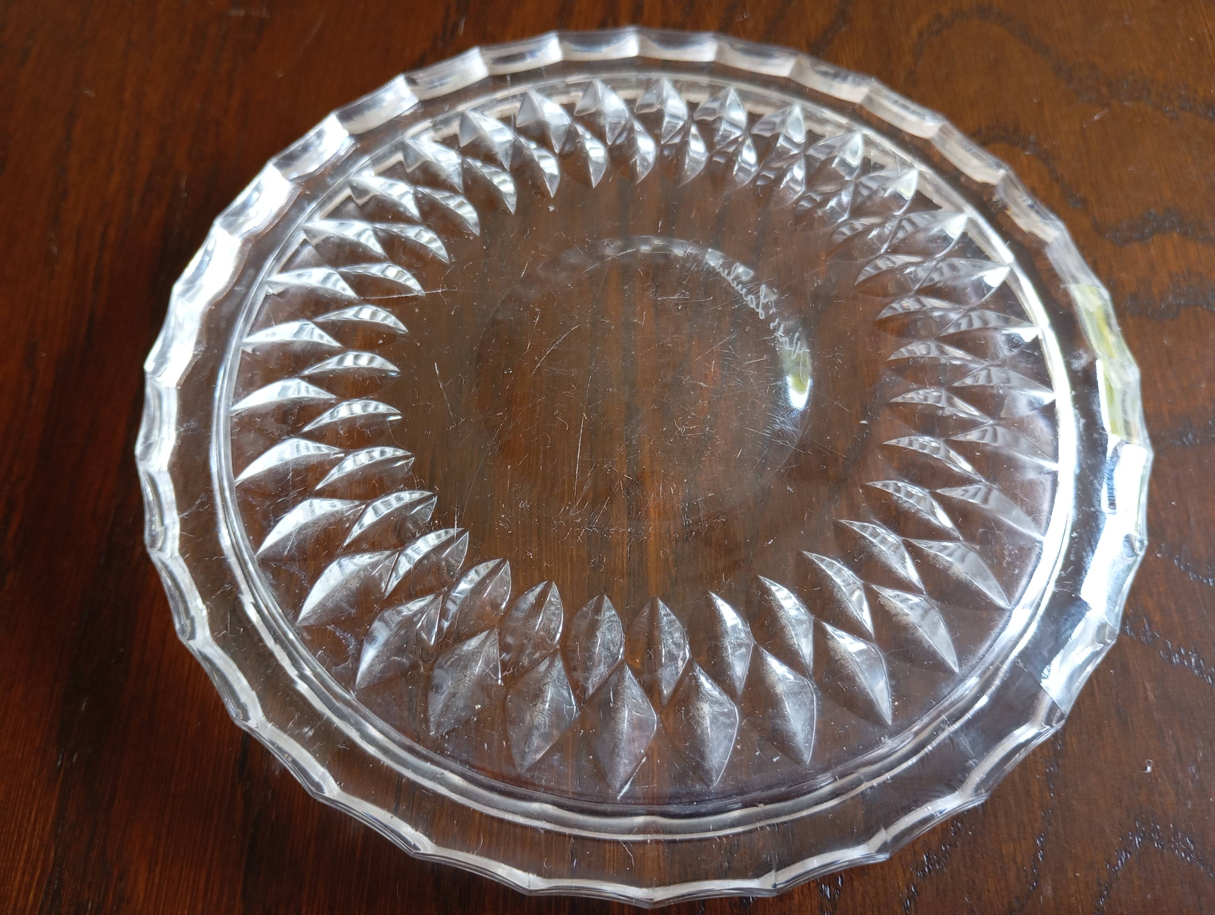 Crystal coaster Val Saint Lambert