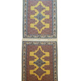 Pair Of New Persian Kilims Handwoven Kurdish Senneh Area Rugs- 115x166cm