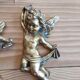 Angels Cherubs in gilded plaster
