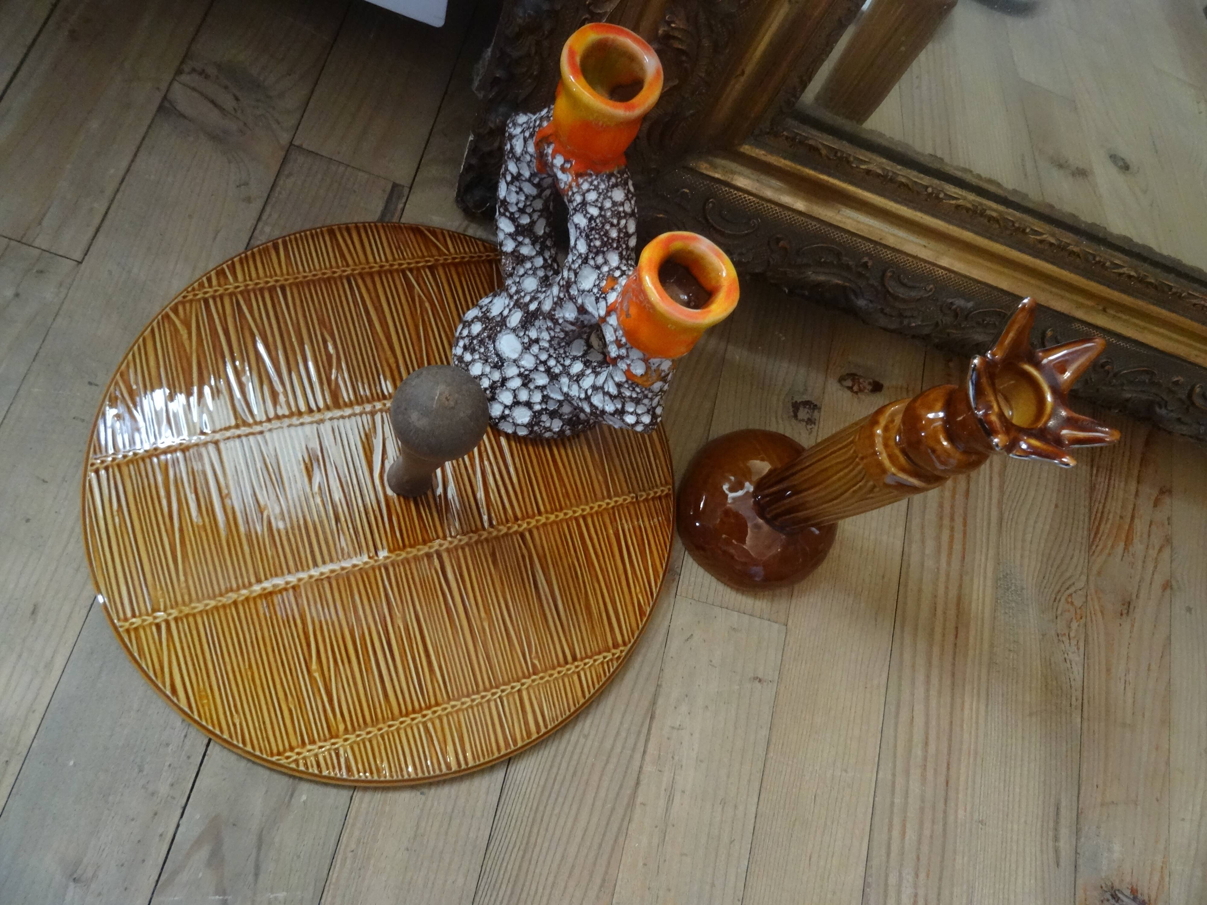 Vallauris chandelier 2 branches vintage