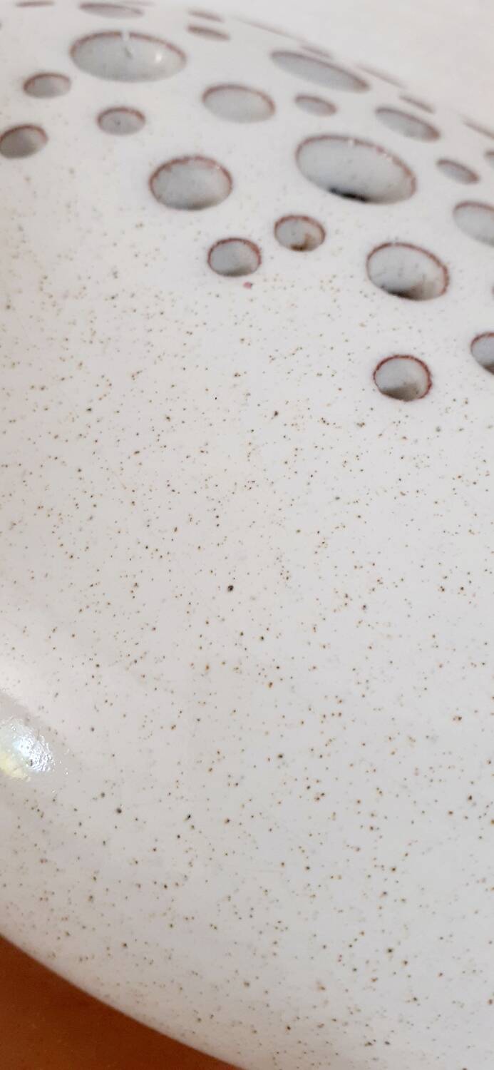 Pebble ceramic flower pick Jean Fradin 70's